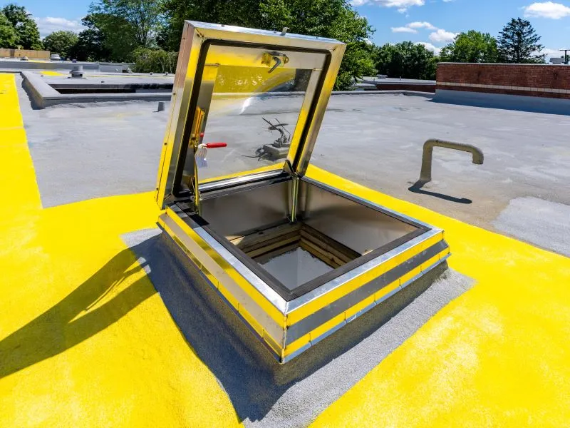 Commercial skylight installation1