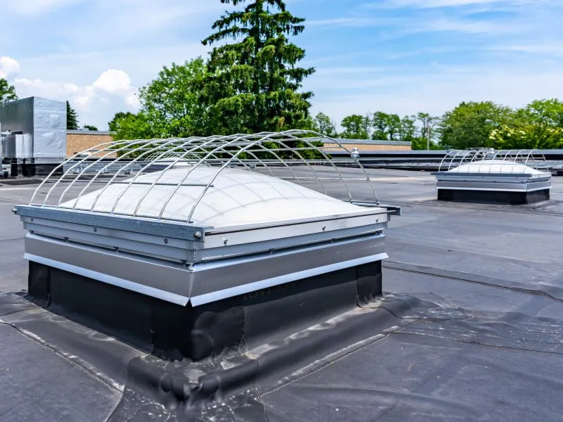 Commercial skylight installation2